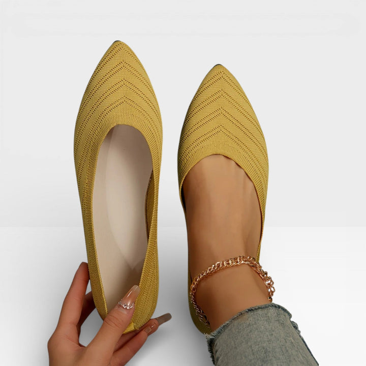 Pointed-Toe Womens Ballet Flats, Lightweight Slip-On