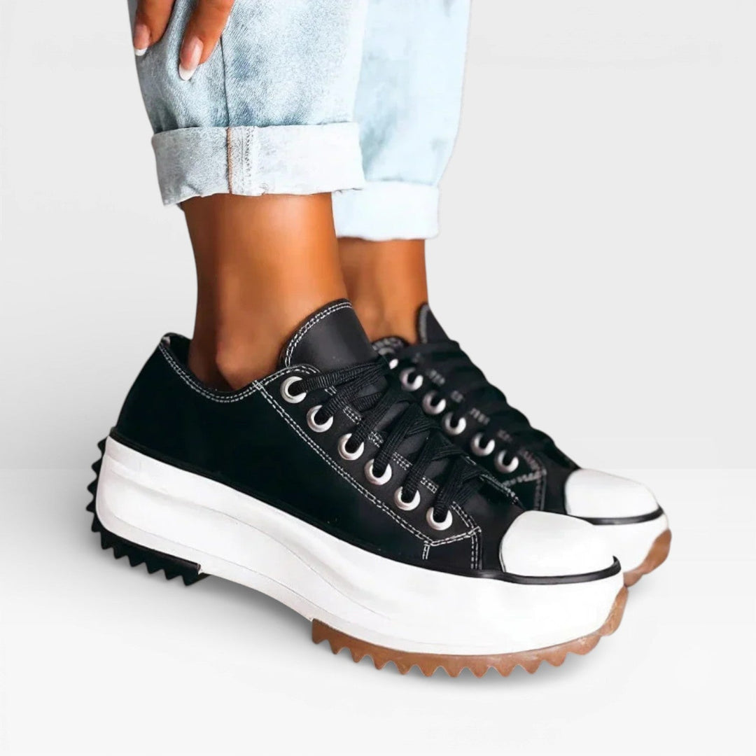 Cushioned Womens Platform Sneakers, Minimalist Everyday
