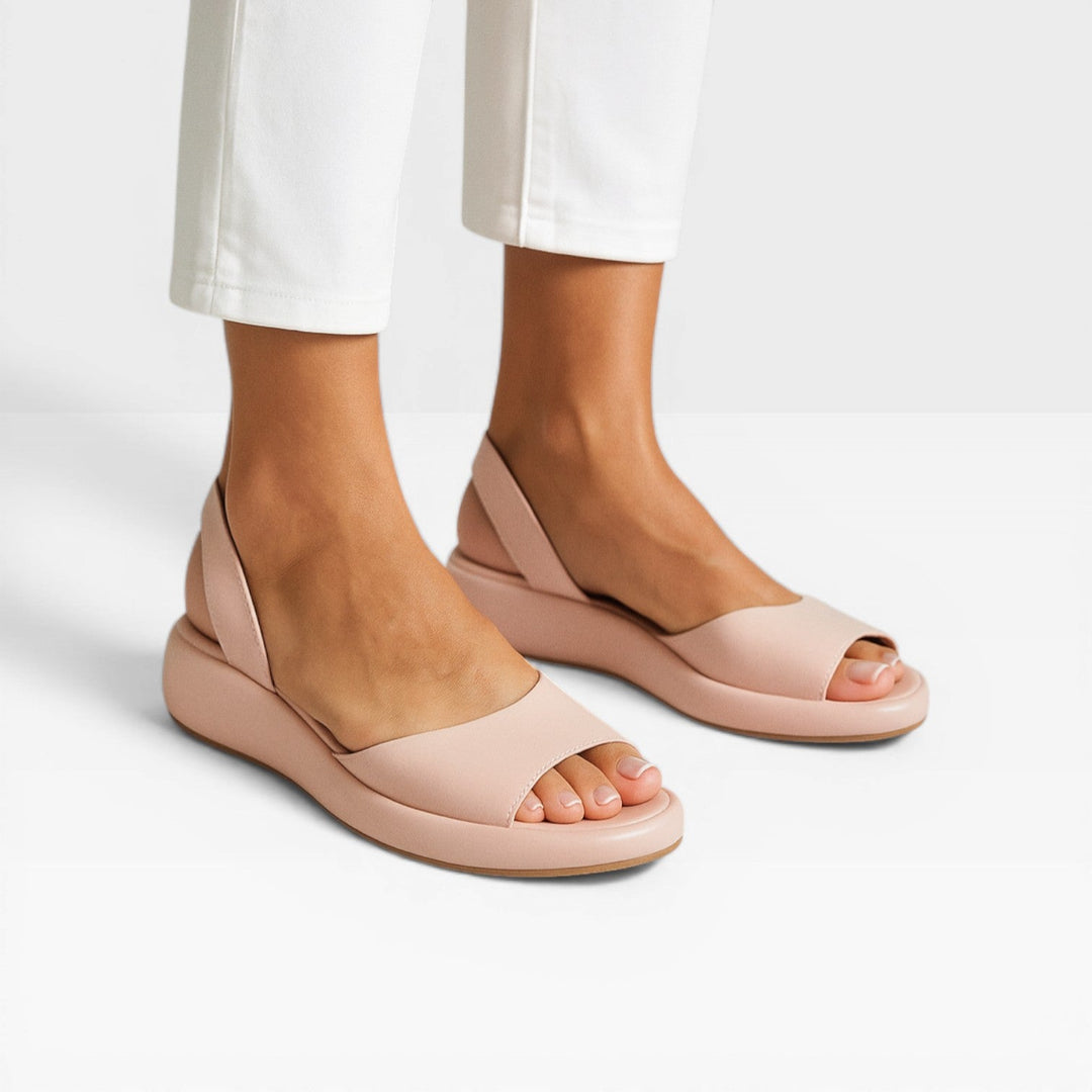 Open-Toe Womens Wedge Sandals, Cushioned Dressy Summer
