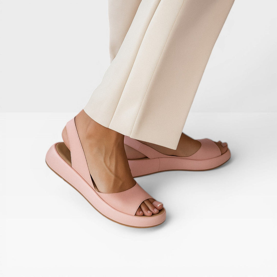 Open-Toe Womens Wedge Sandals, Cushioned Dressy Summer