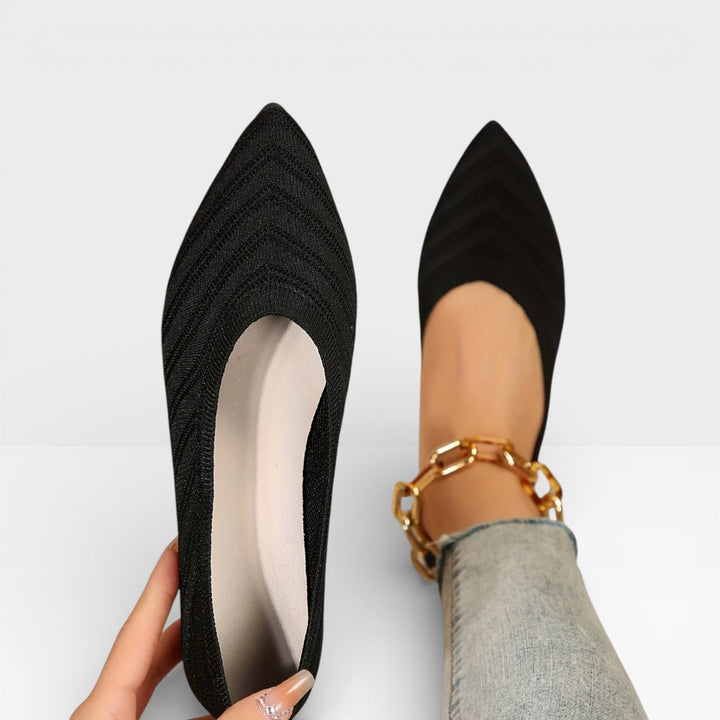 Pointed-Toe Womens Ballet Flats, Lightweight Slip-On