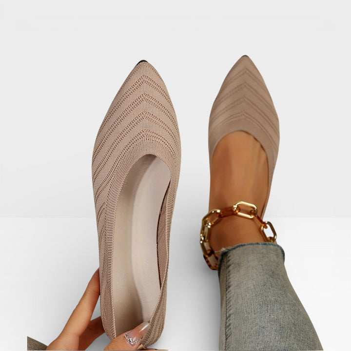 Pointed-Toe Womens Ballet Flats, Lightweight Slip-On