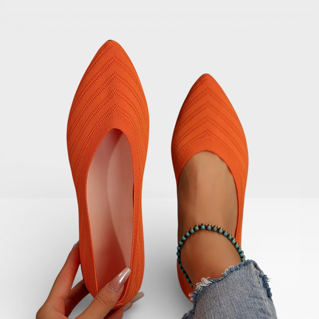 Pointed-Toe Womens Ballet Flats, Lightweight Slip-On