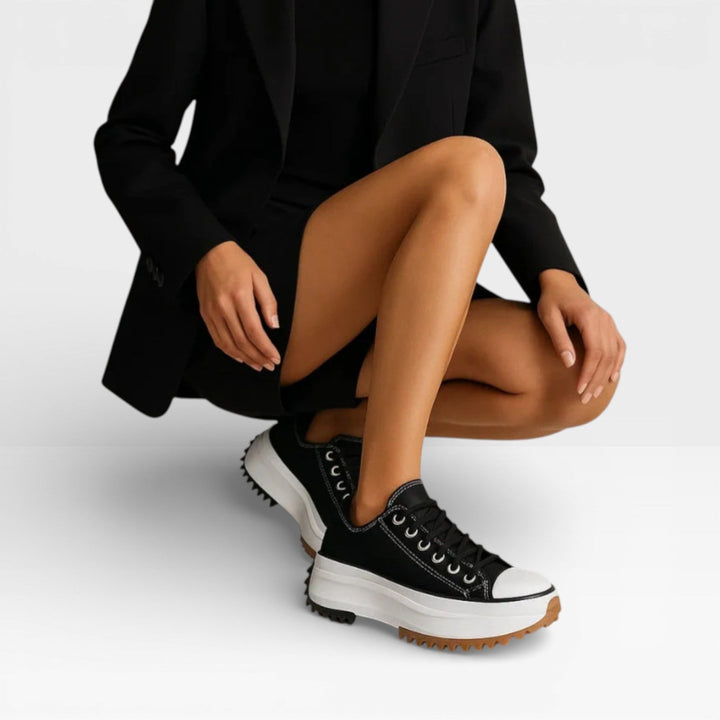 Cushioned Womens Platform Sneakers, Minimalist Everyday