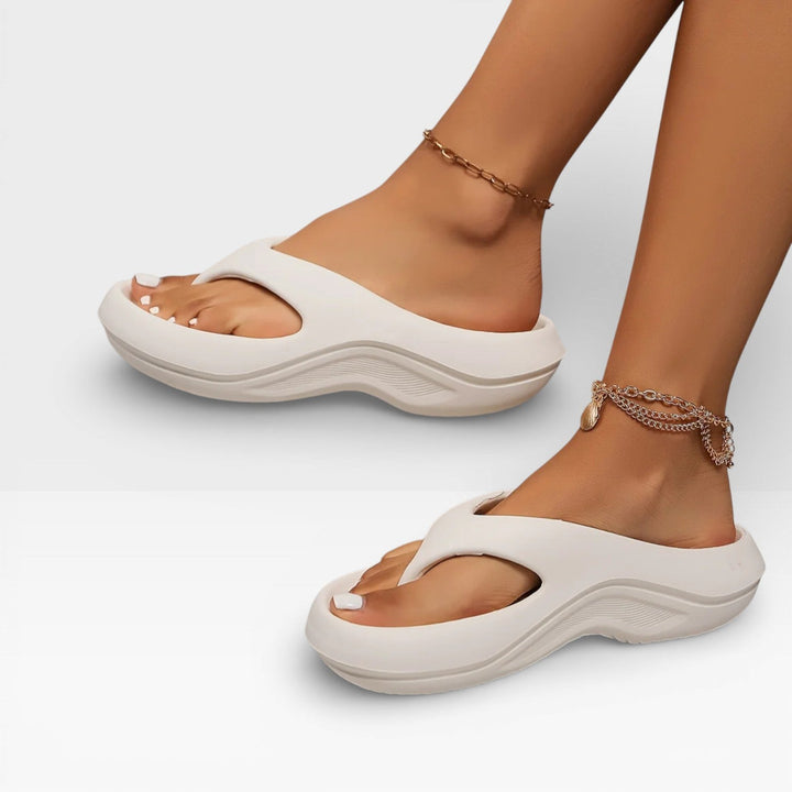 Cushioned Summer Womens Flip Flops, Lightweight Flexible