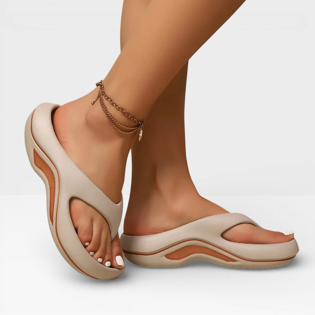 Cushioned Summer Womens Flip Flops, Lightweight Flexible
