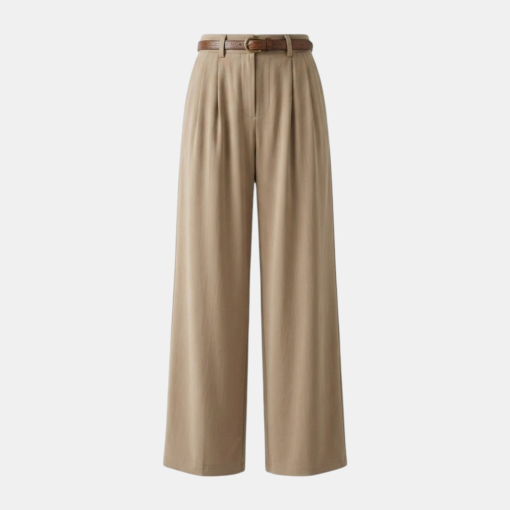 Navacava Women's Capri Pants in khaki — light refined summer bottoms