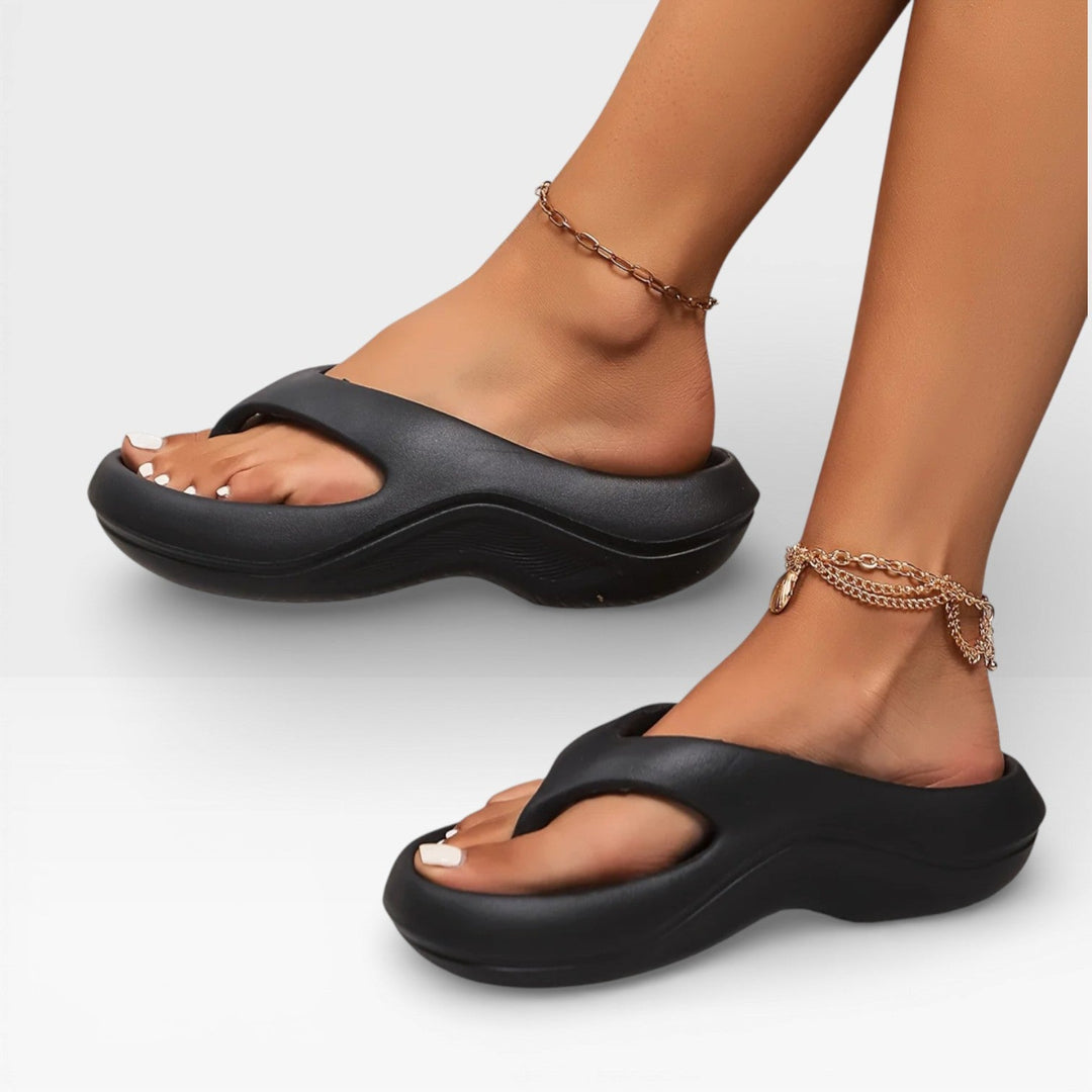 Cushioned Summer Womens Flip Flops, Lightweight Flexible