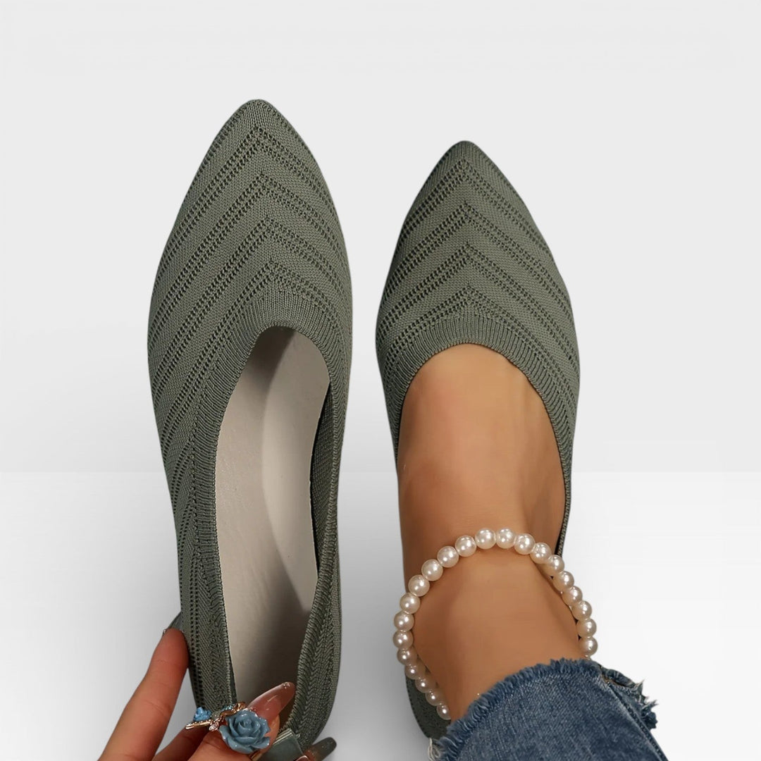 Pointed-Toe Womens Ballet Flats, Lightweight Slip-On
