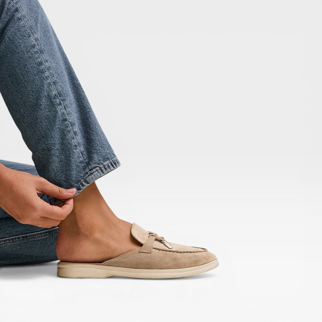 Soft Suede Slip-On Womens Mules, Lightweight Everyday