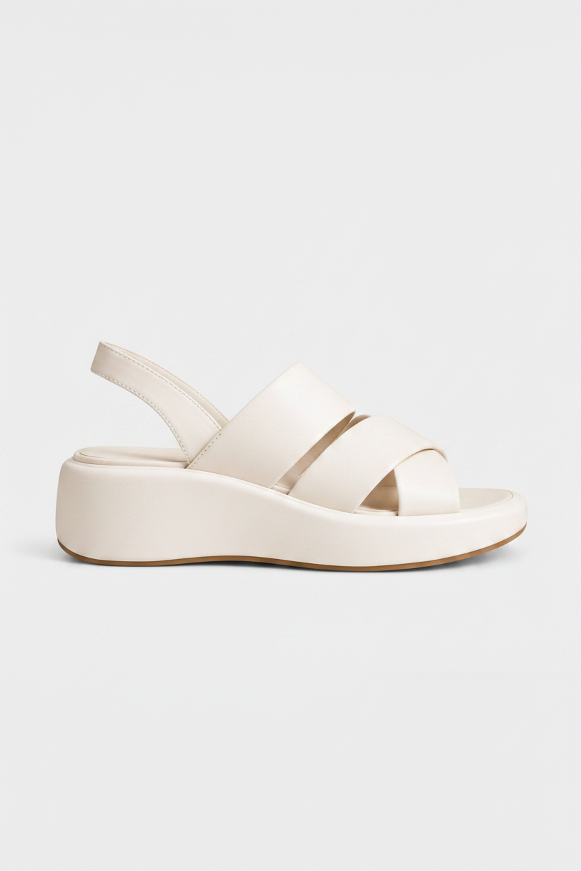 Open-Toe Womens Wedge Sandals, Cushioned Dressy Summer