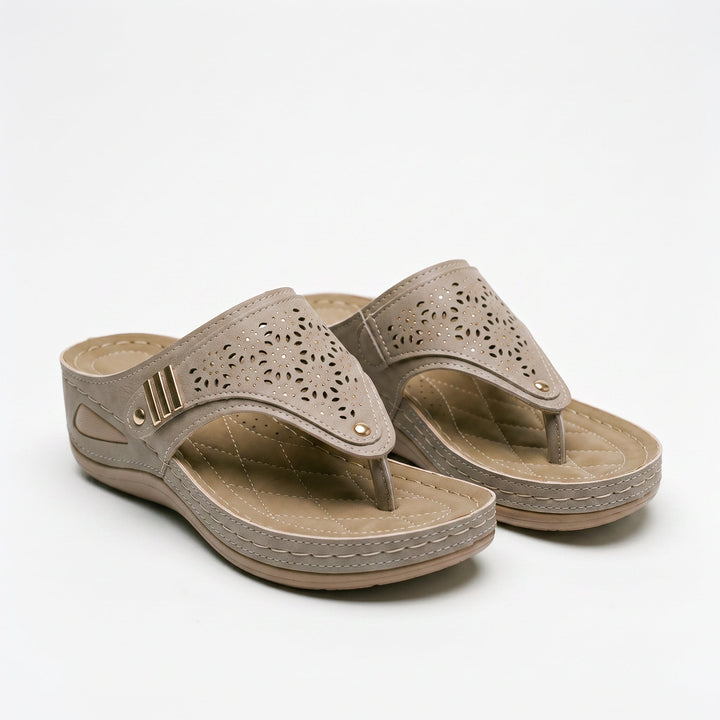 Slip-On Orthopedic Womens Wedge Sandals, Shock-Absorbing