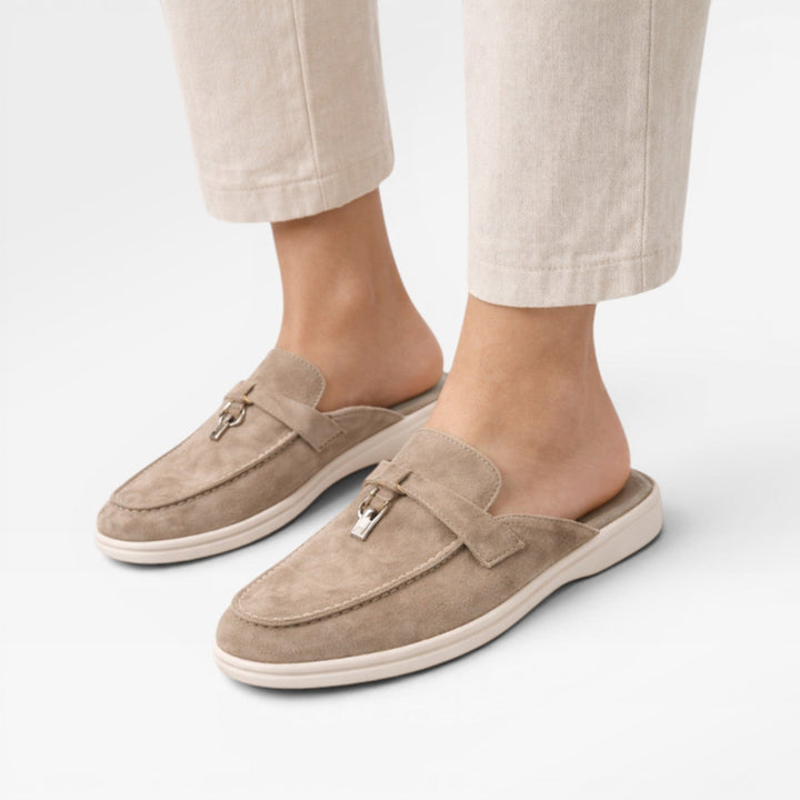 Soft Suede Slip-On Womens Mules, Lightweight Everyday