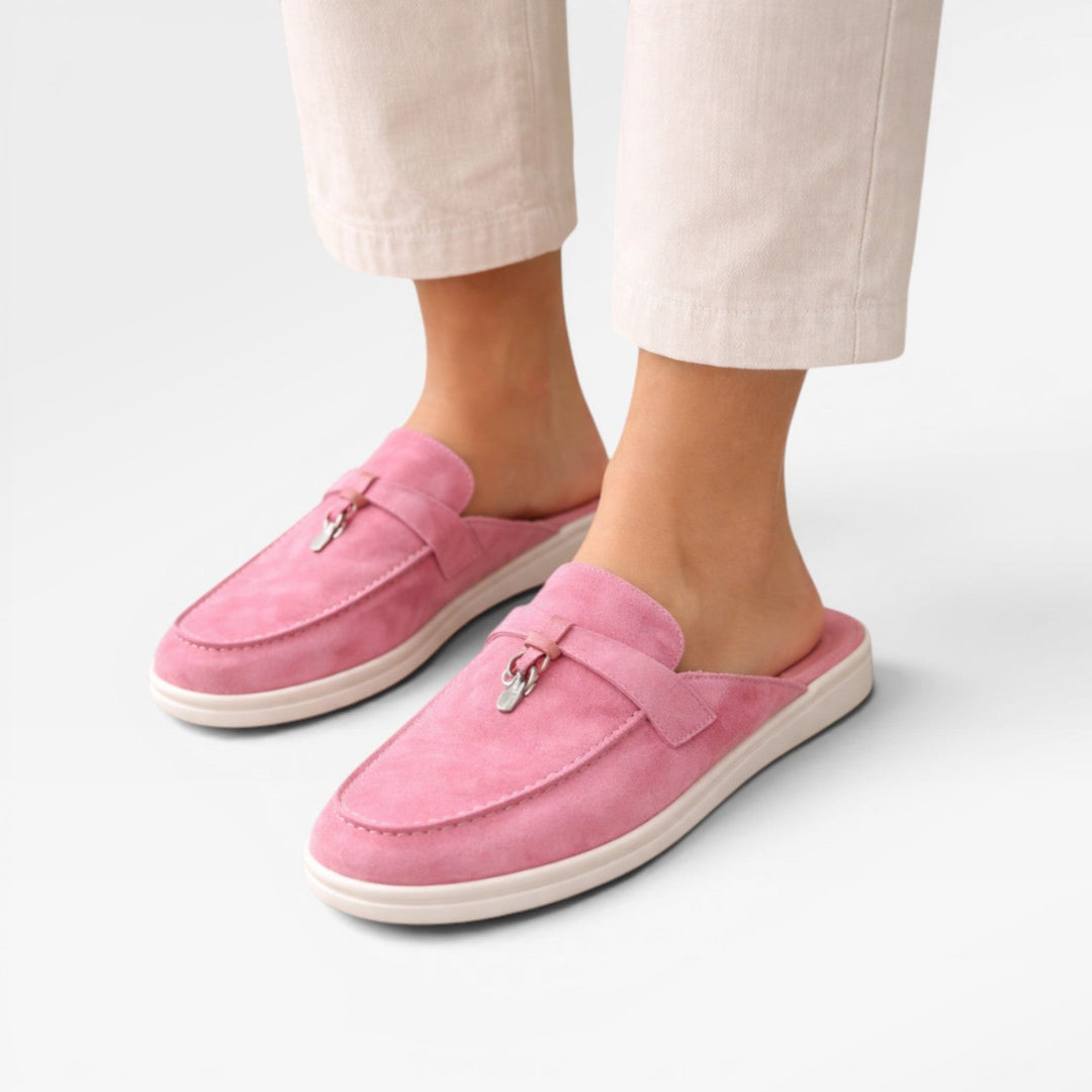 Soft Suede Slip-On Womens Mules, Lightweight Everyday