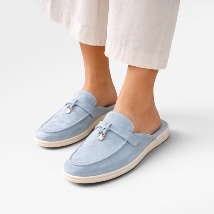 Soft Suede Slip-On Womens Mules, Lightweight Everyday