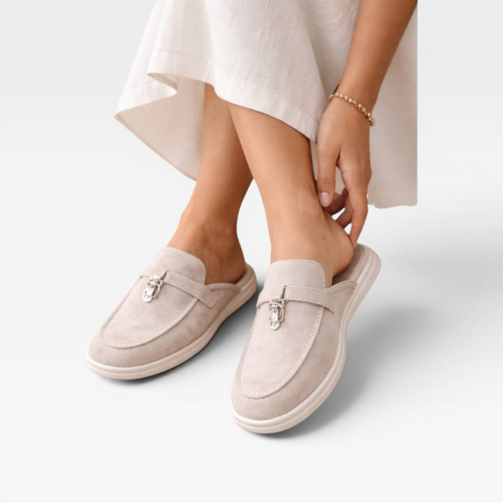 Soft Suede Slip-On Womens Mules, Lightweight Everyday