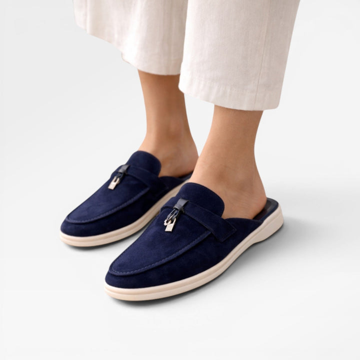 Soft Suede Slip-On Womens Mules, Lightweight Everyday