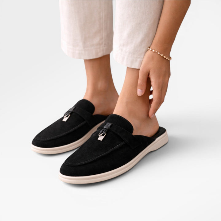 Soft Suede Slip-On Womens Mules, Lightweight Everyday
