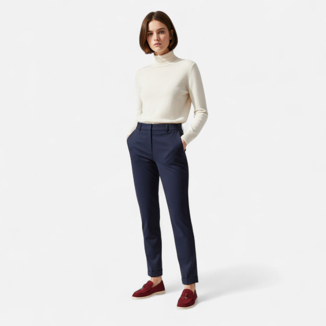 Rounded-Toe Suede Womens Loafers, Comfortable Fit