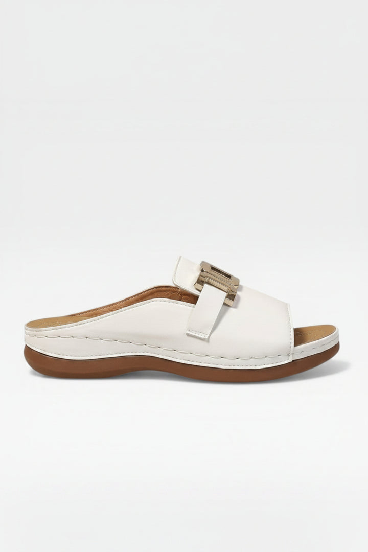 Dressy Buckle Womens Sandals, Adjustable Comfort Sole