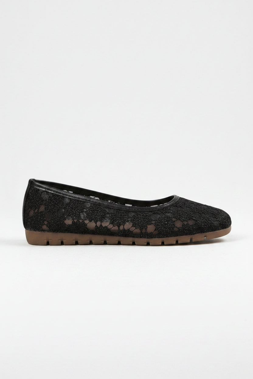 Breathable Mesh Womens Ballet Flats, Flexible Slip-On