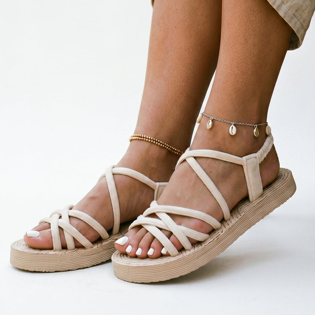 Gladiator Wedge Womens Sandals, Lightweight EVA Sole