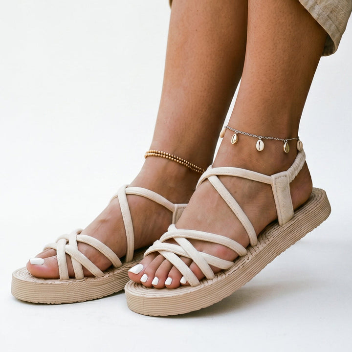 Gladiator Wedge Womens Sandals, Lightweight EVA Sole