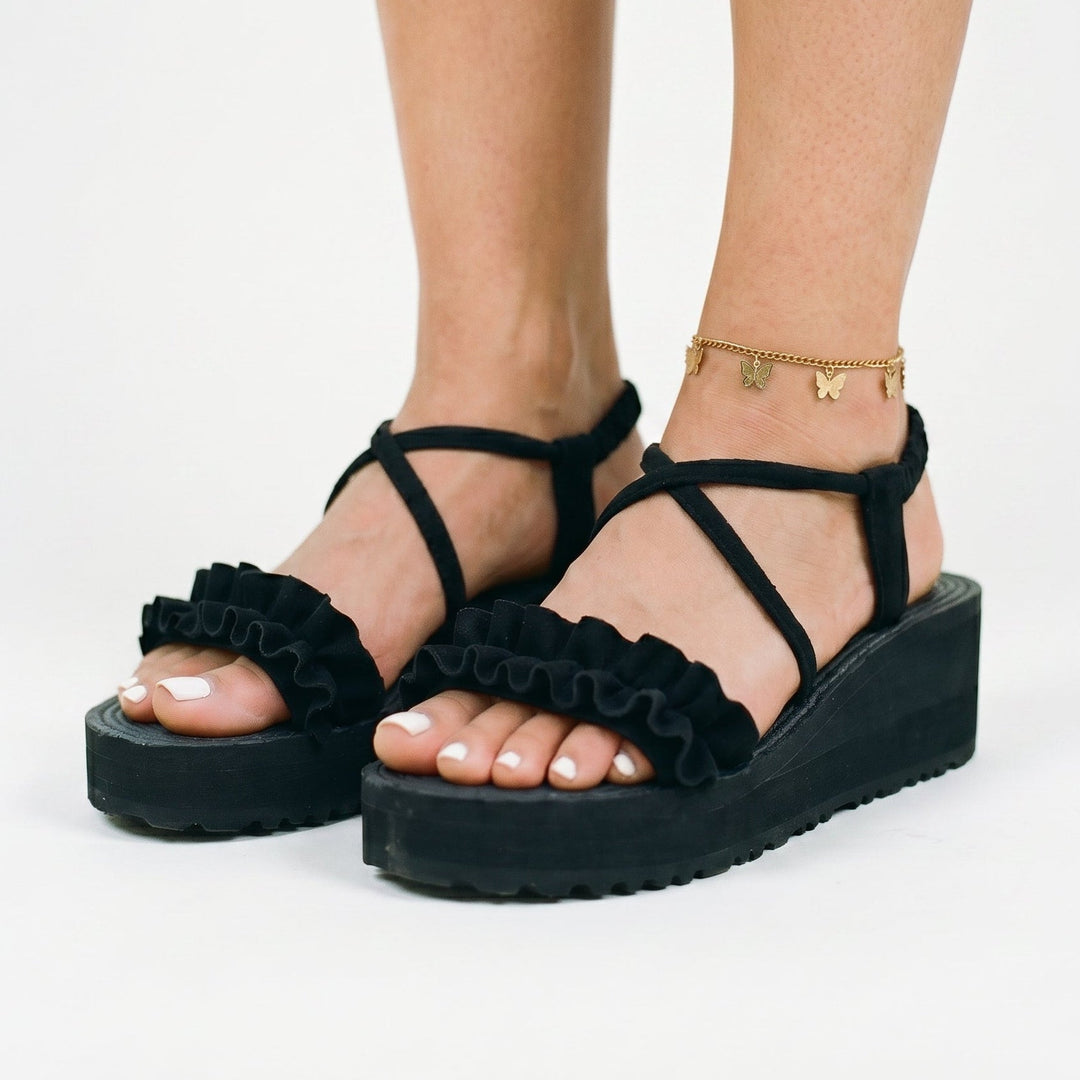 Gladiator Wedge Womens Sandals, Lightweight EVA Sole