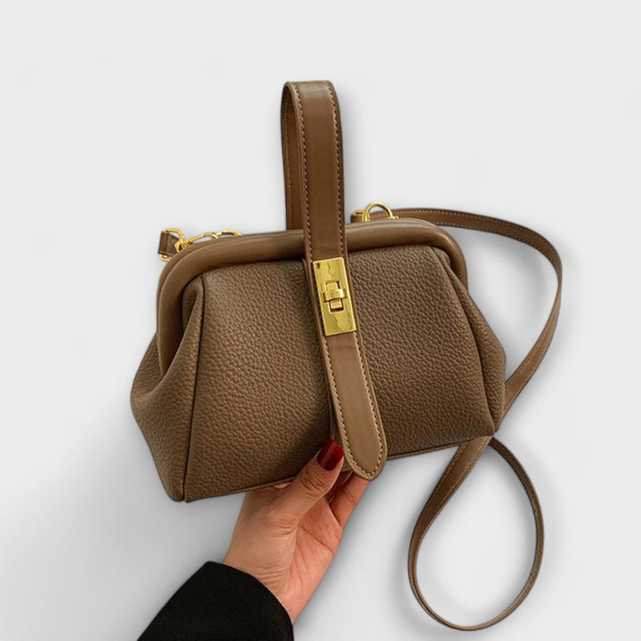 Mini Top-Handle Crossbody Womens Handbag, Turn Lock
