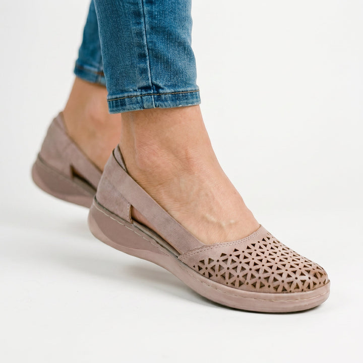 Memory-Foam Orthopedic Womens Loafers, Breathable Wide