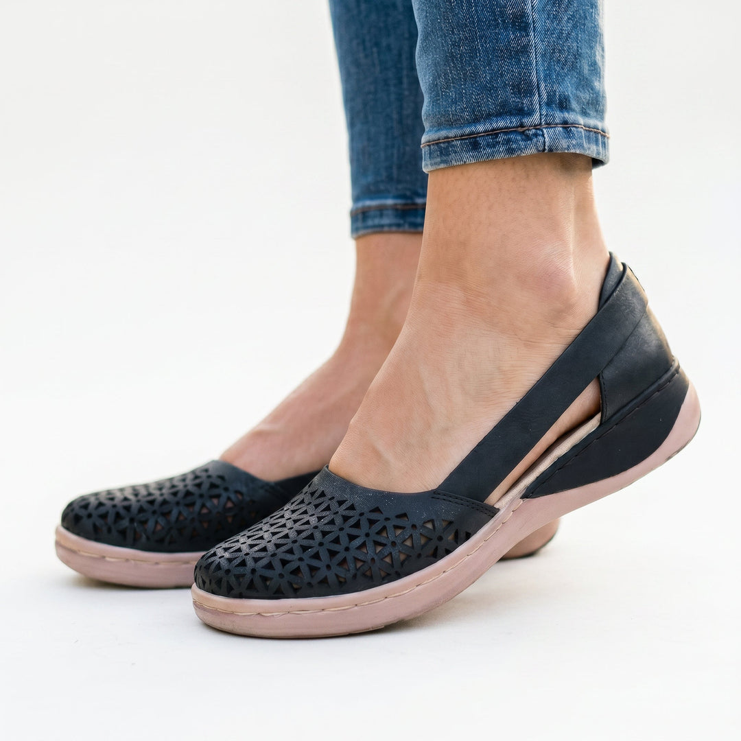 Memory-Foam Orthopedic Womens Loafers, Breathable Wide