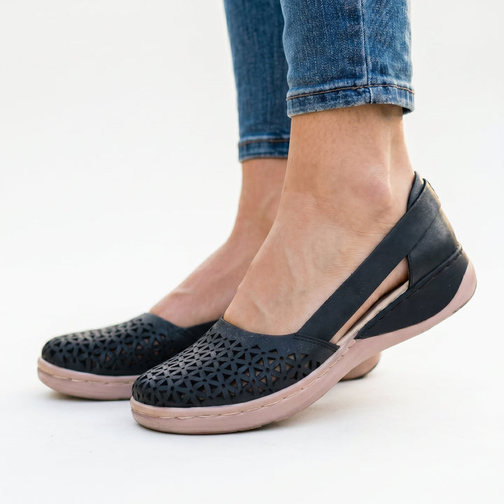 Memory-Foam Orthopedic Womens Loafers, Breathable Wide