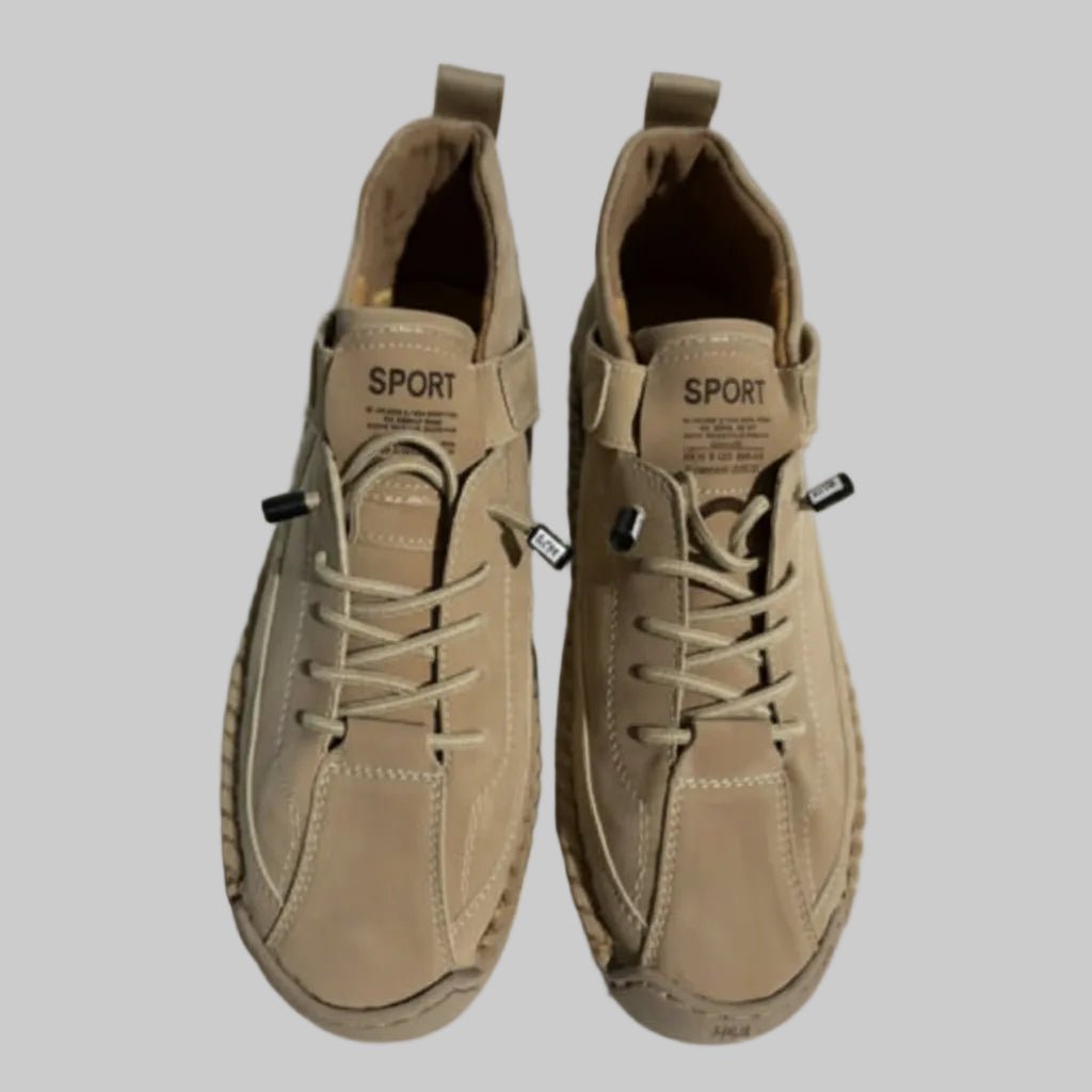 Leather Womens Walking Sneakers, Cushioned Arch Support
