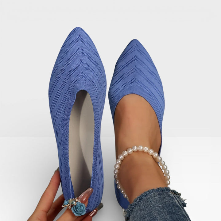 Pointed-Toe Womens Ballet Flats, Lightweight Slip-On