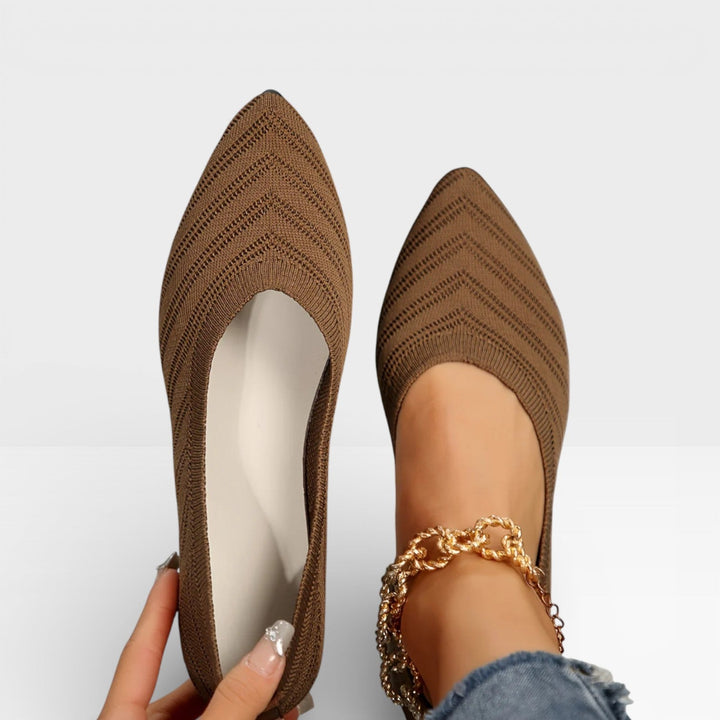 Pointed-Toe Womens Ballet Flats, Lightweight Slip-On