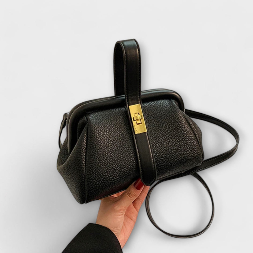 Mini Top-Handle Crossbody Womens Handbag, Turn Lock
