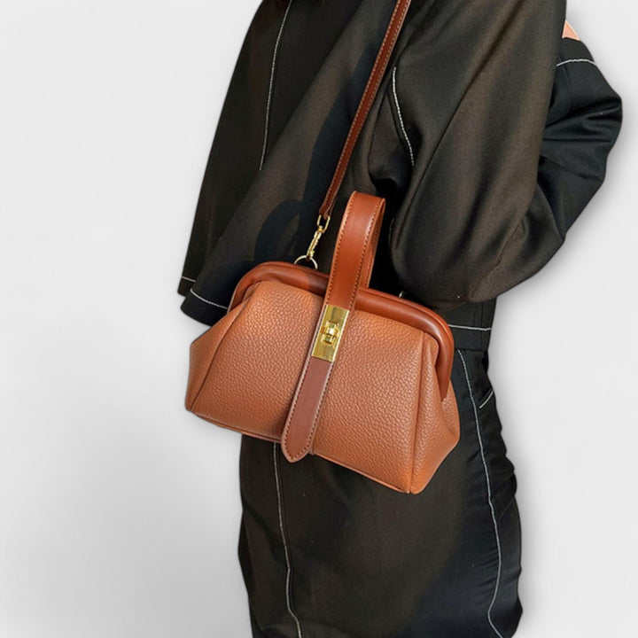 Mini Top-Handle Crossbody Womens Handbag, Turn Lock