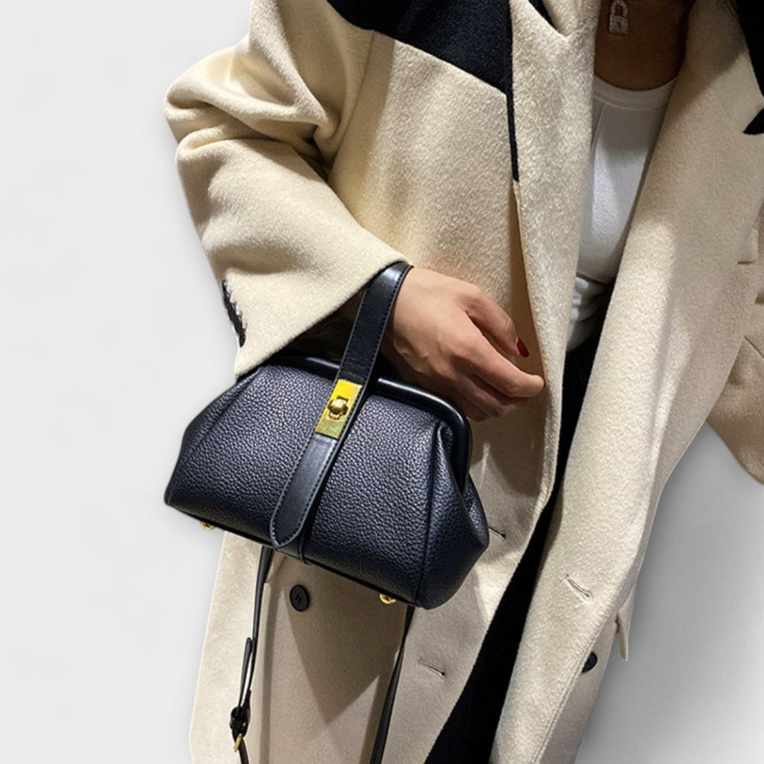 Mini Top-Handle Crossbody Womens Handbag, Turn Lock