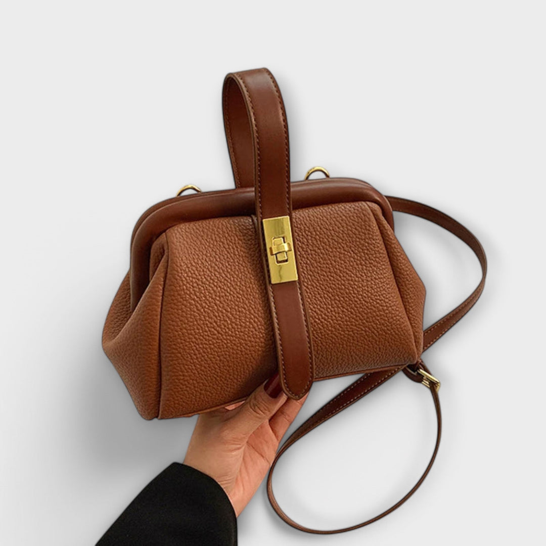 Mini Top-Handle Crossbody Womens Handbag, Turn Lock