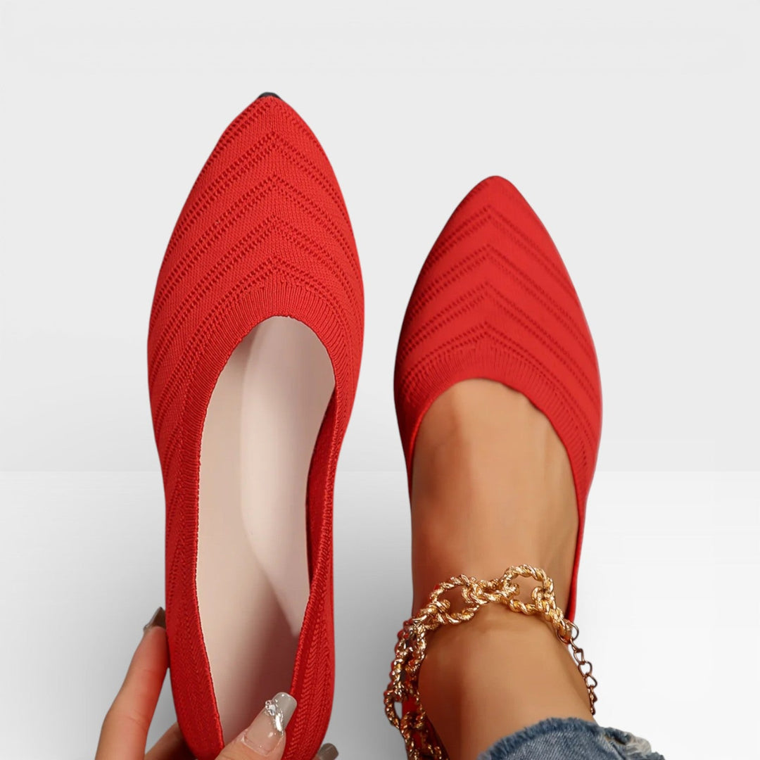 Pointed-Toe Womens Ballet Flats, Lightweight Slip-On