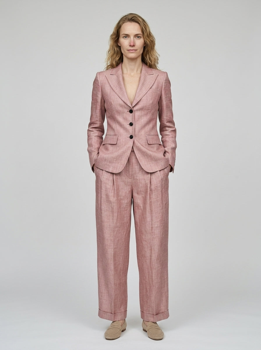 Women's Two-Piece Suit Set — On Model - Neutral | Generated by Modelize
