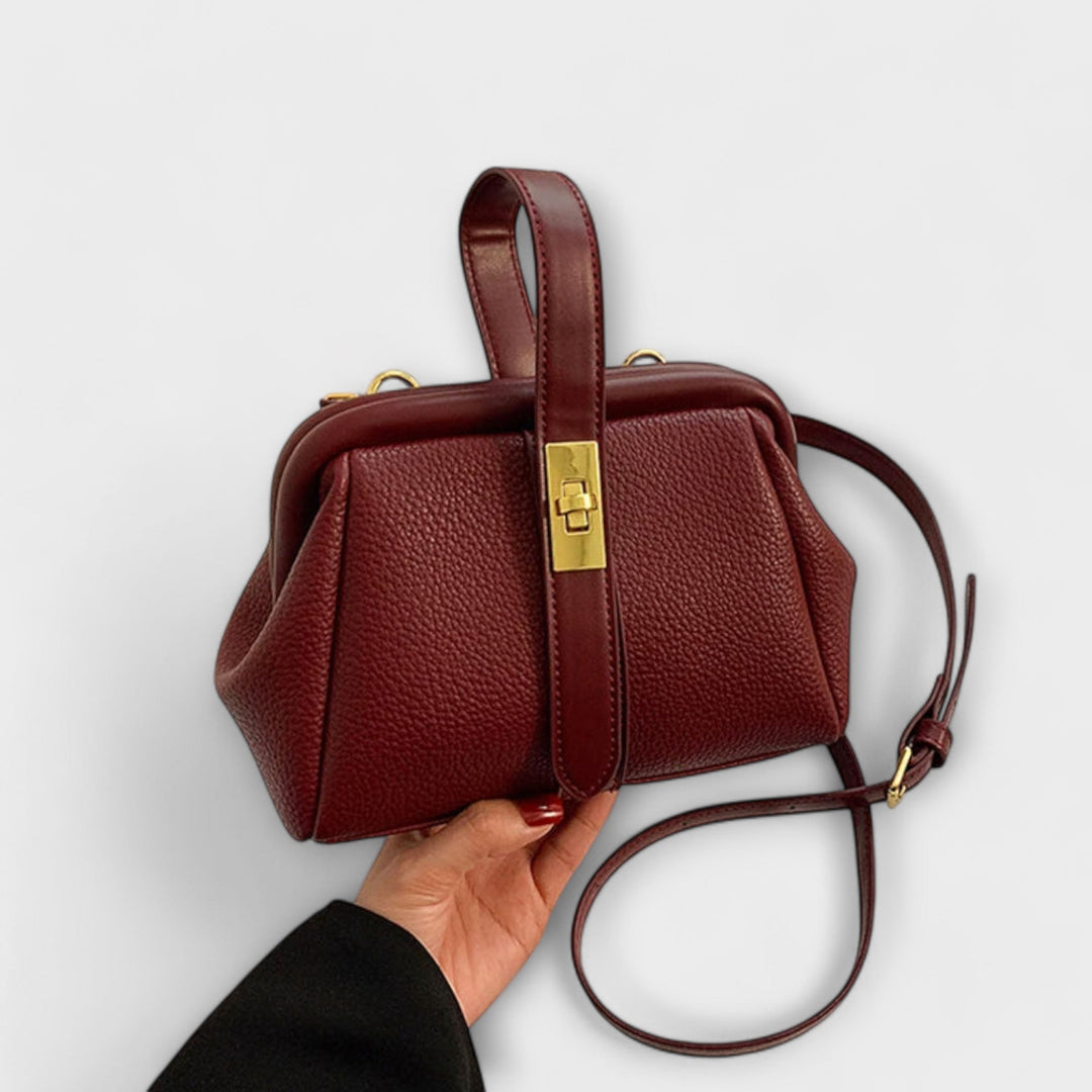 Mini Top-Handle Crossbody Womens Handbag, Turn Lock