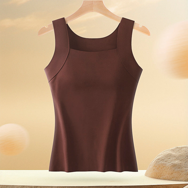 Built-In Bra Womens Tank Top, Soft Stretch Breathable